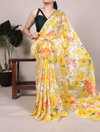 Ynf7017 Dull Satin Floral Printed Saree Wholesalers In Delhi